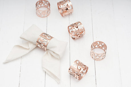 Copper Napkin Rings set/4 | Vintage Inspired