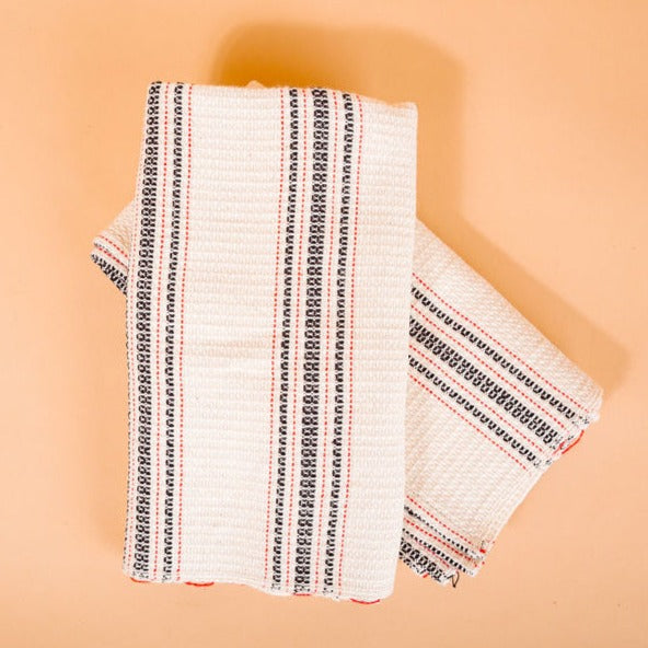 Mistari Striped Tea Towel 16 x 24" -  100% Organic Cotton | Kenya Handloom - Sumiye Co