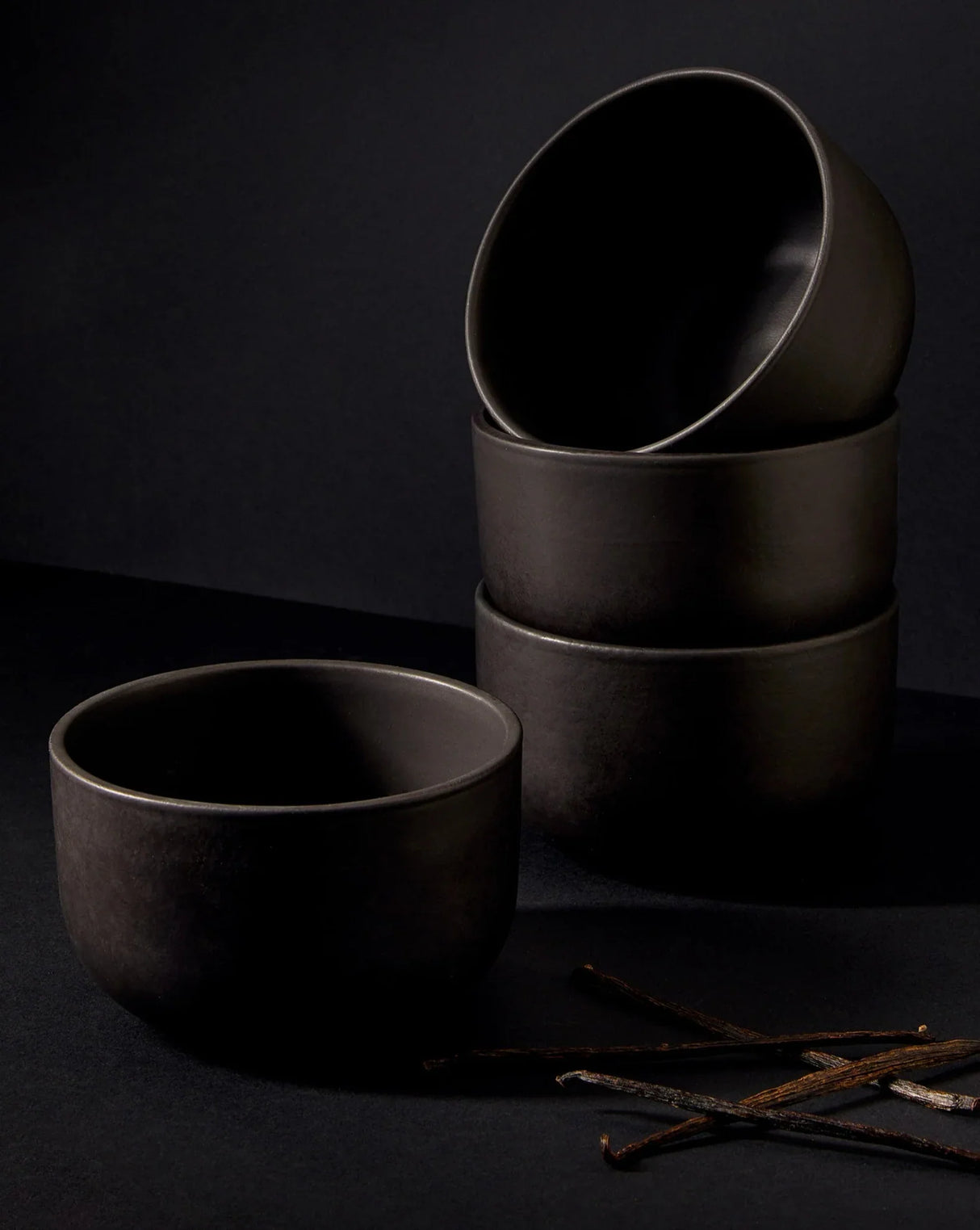 Tunisian Bowl (Set of 4)- Matte Black