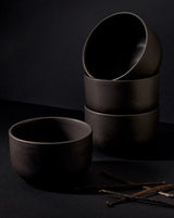 Tunisian Bowl (Set of 4)- Matte Black - Sumiye Co