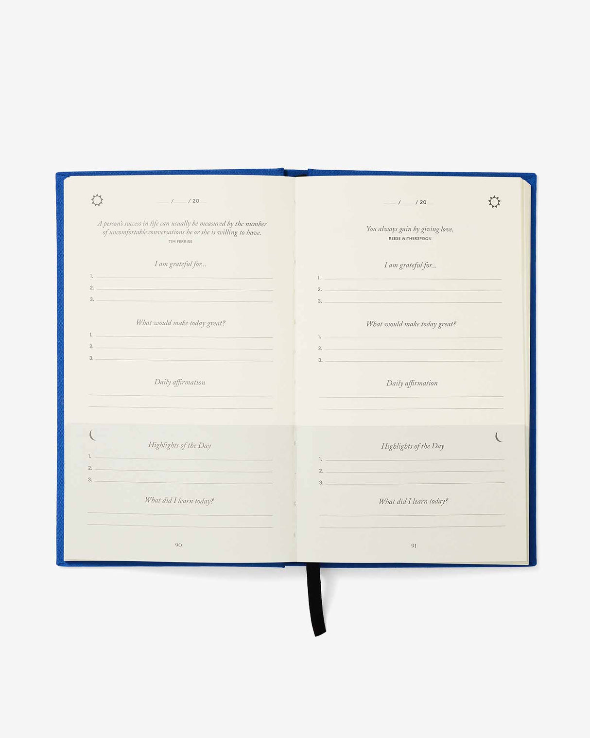 The Five Minute Journal - Royal Blue - Sumiye Co