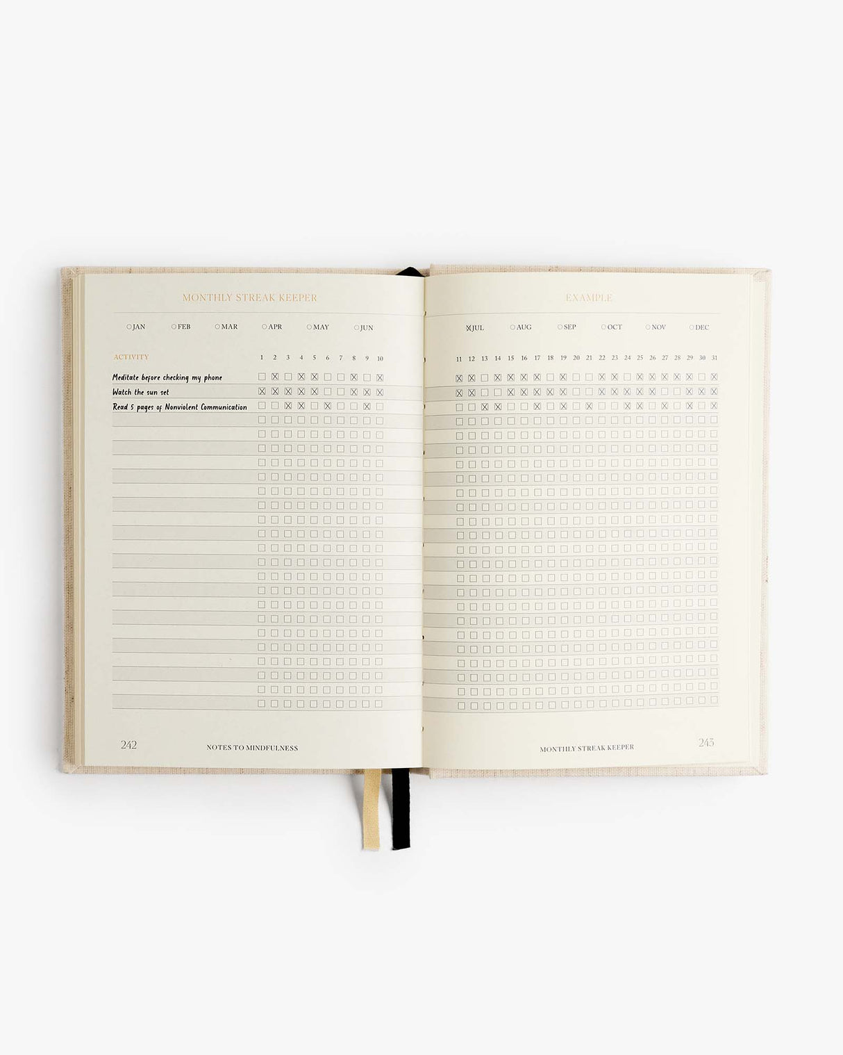 Notes to Mindfulness Journal - Linen - Sumiye Co