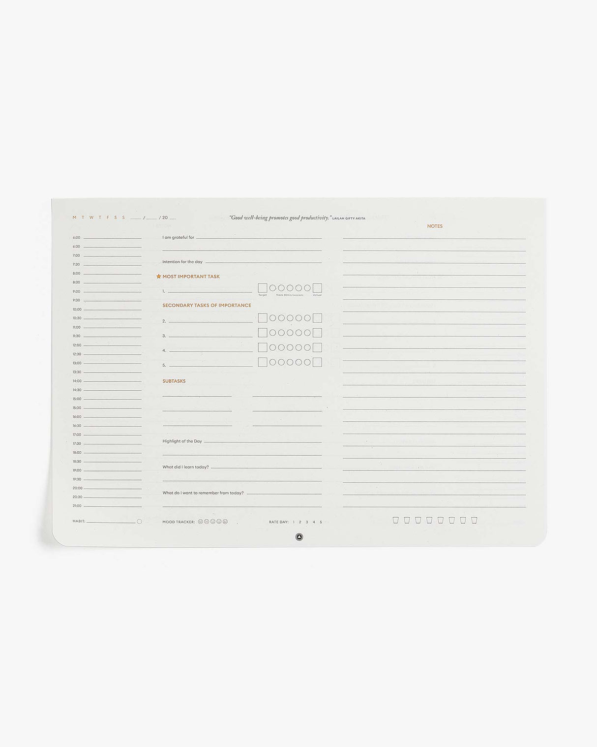 Productivity Daily Desk Pad - Sumiye Co