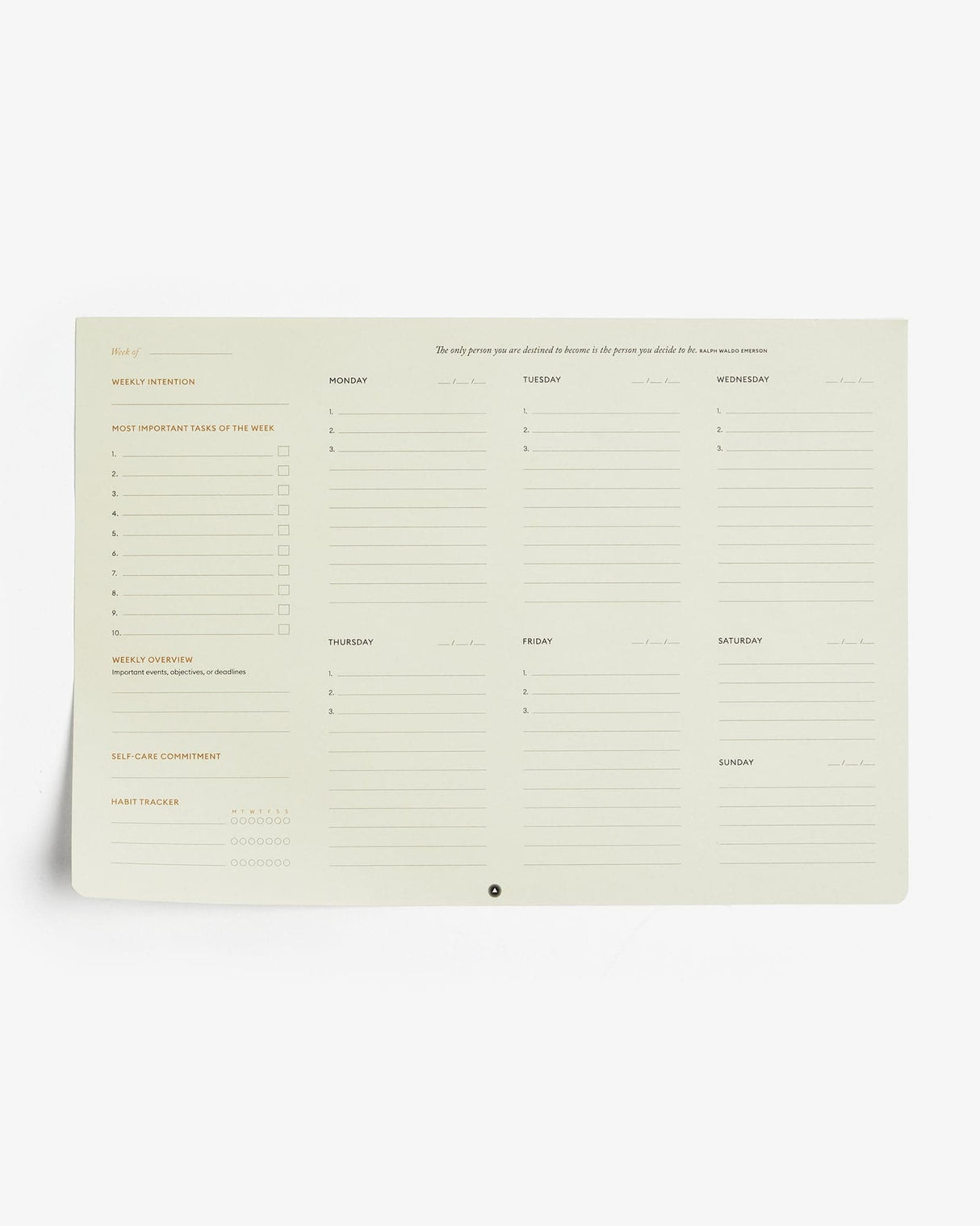 Productivity Weekly Desk Pad - Sumiye Co