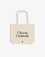 Organic Cotton Tote Bag – Choose Gratitude - Sumiye Co