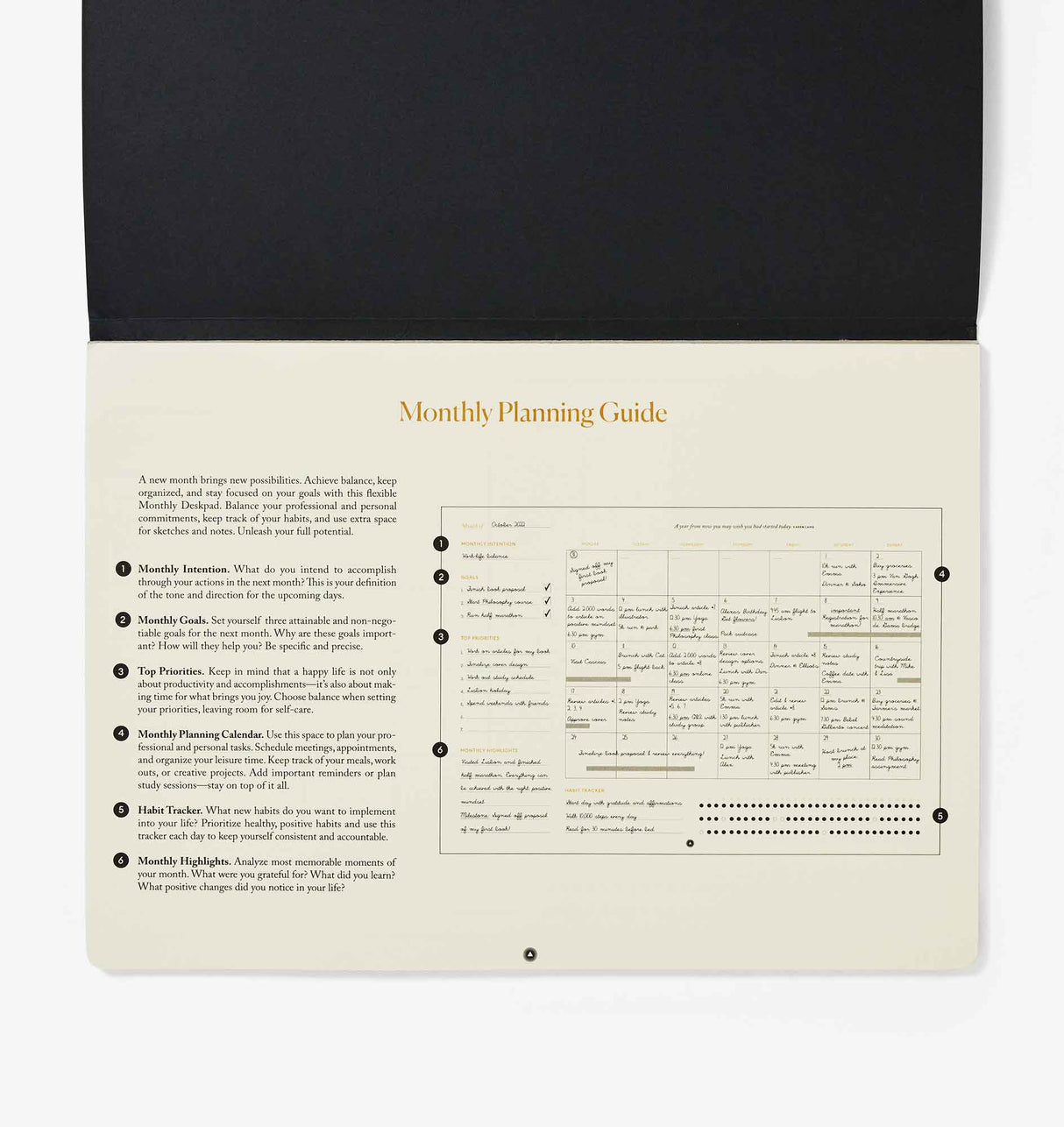 Productivity Monthly Desk Pad - Sumiye Co