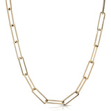 5mm Large Rectangle Link Chain Necklace - Sumiye Co