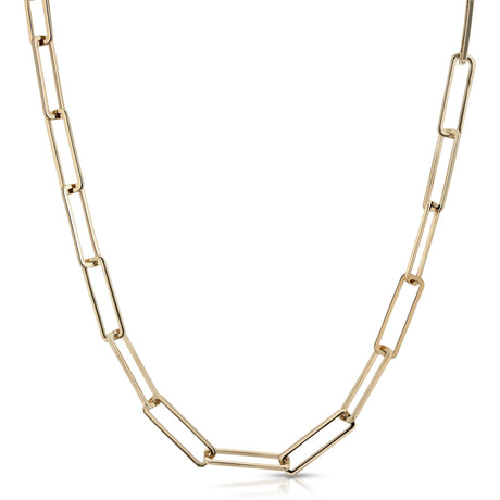 5mm Large Rectangle Link Chain Necklace - Sumiye Co