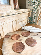 Copper Coasters Set (Set of 4) | Vintage Inspired