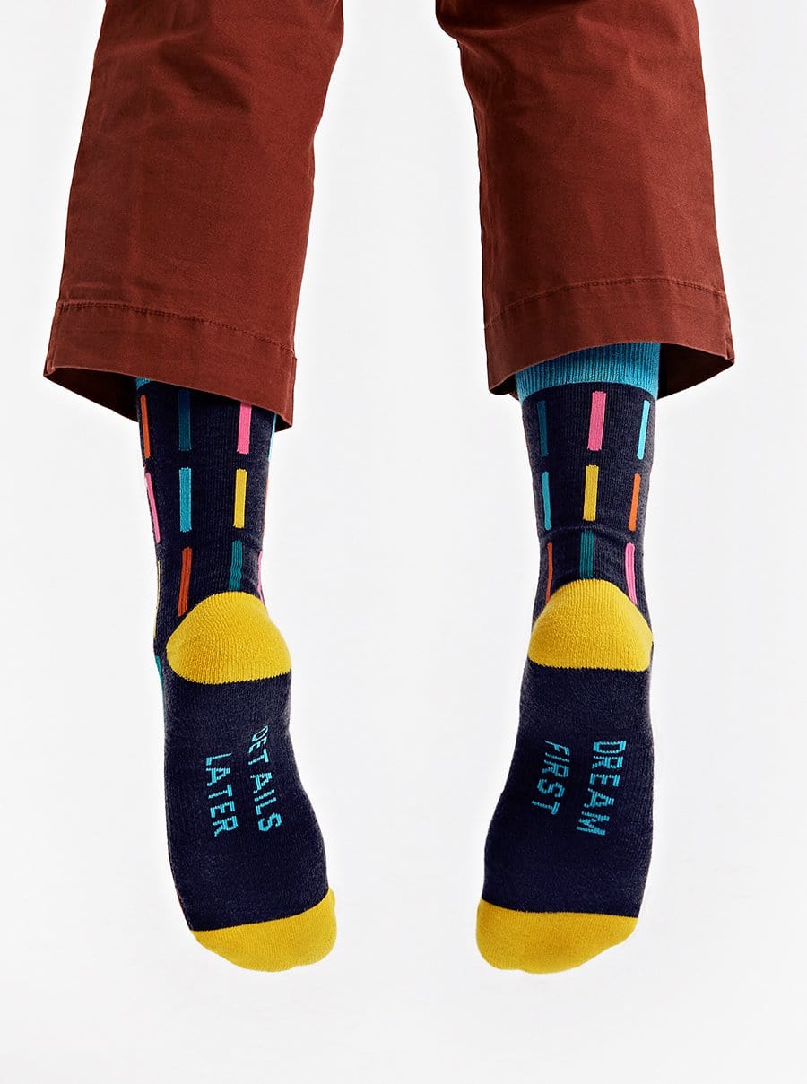 The Socks - Dream First Details Later Navy - Sumiye Co