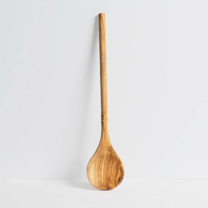 Gharyan Round Olive Wood Cooking Spoon | Tunisia - Sumiye Co