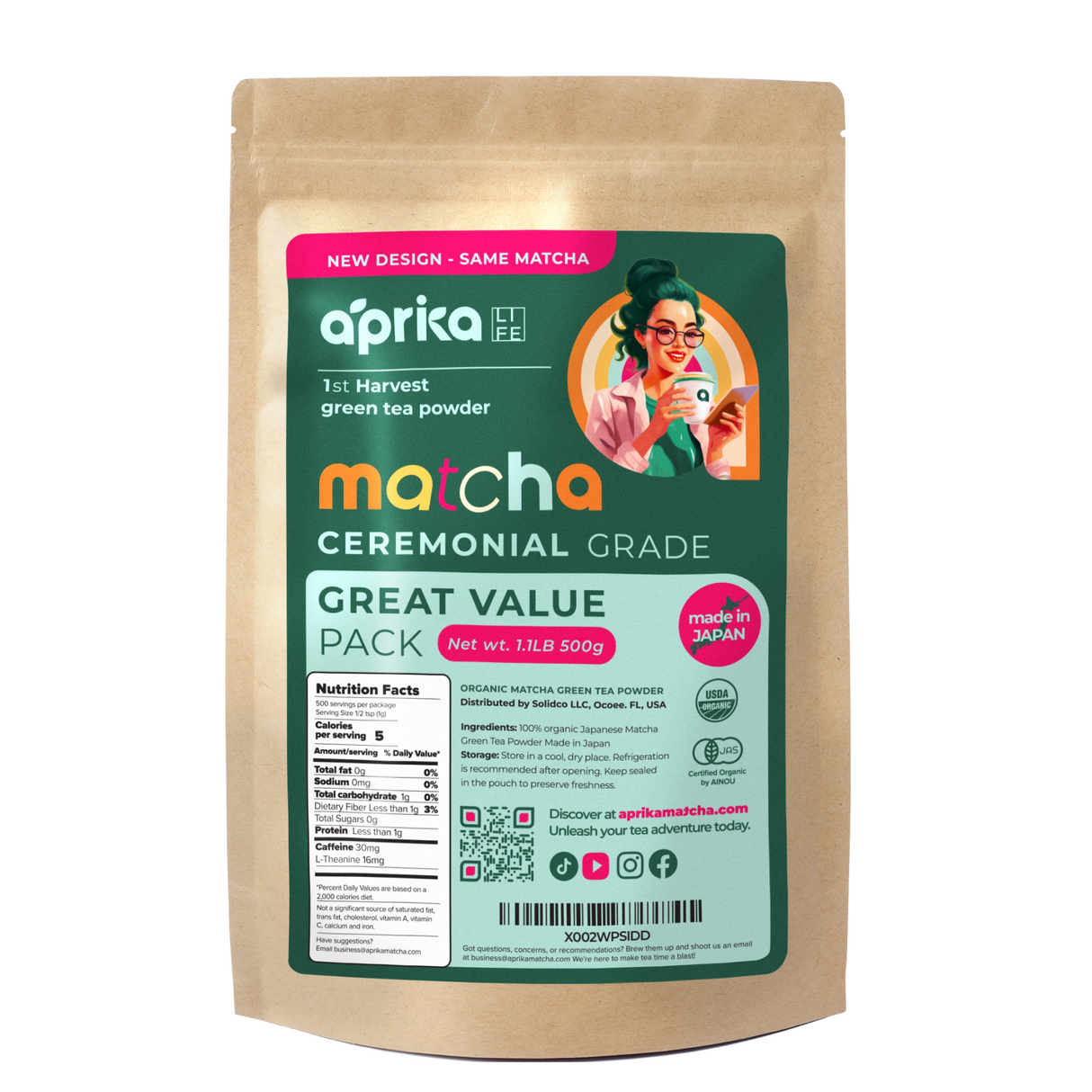 Organic Japanese Ceremonial Grade Matcha Green Tea Powder