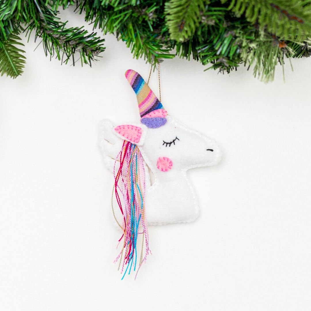 Felt Unicorn Ornament