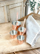 Copper Measuring Cups (Set of 4)  | Vintage French Inspired