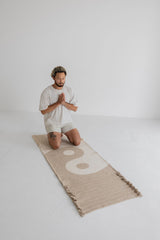 Yin-Yang Clay - Naturally Dyed Herbal Yoga Mat 7mm - Sumiye Co