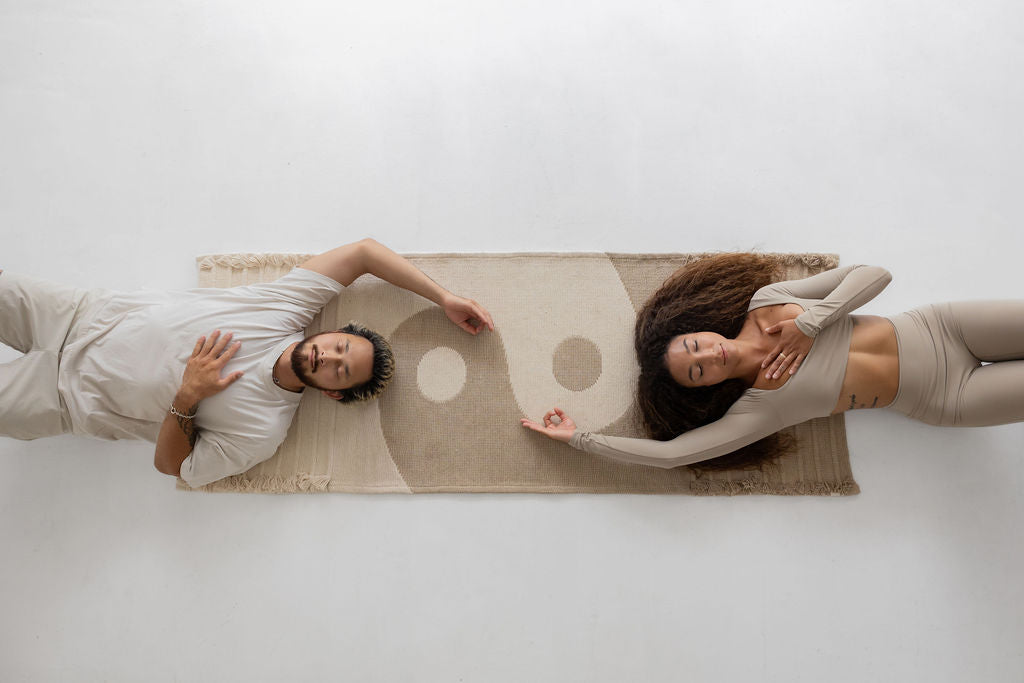 Yin-Yang Clay - Naturally Dyed Herbal Yoga Mat 7mm - Sumiye Co