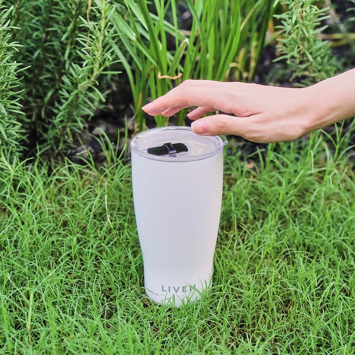 Purifying Travel Tumbler (19oz) | Liven Glow™ Stainless Steel -6