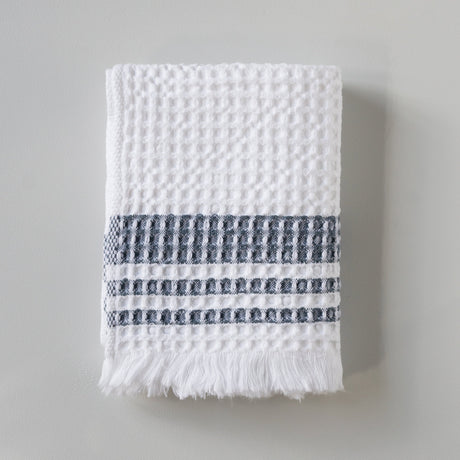 Organic Belgian Waffle Hand Towel (Set of 2) - Ink - Sumiye Co