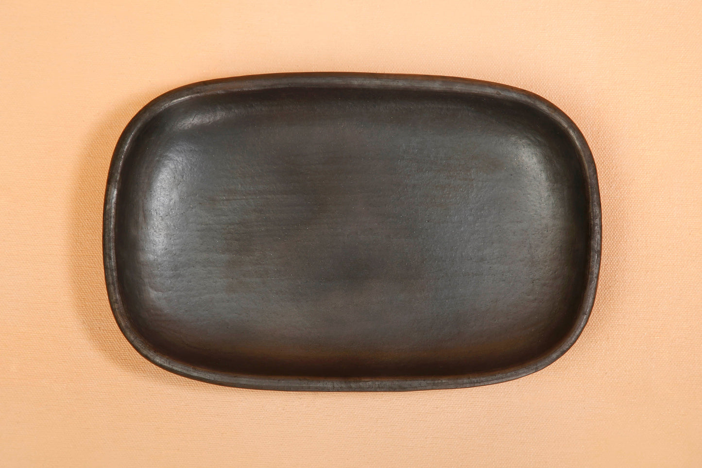 Pottery Platters  (Set of 2)  | Earthenware Clay Longpi - 9"x6"x1.5" - Sumiye Co
