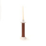 Alcantara-Frederic Leather-Wrapped Candle Holder | Morocco - Sumiye Co