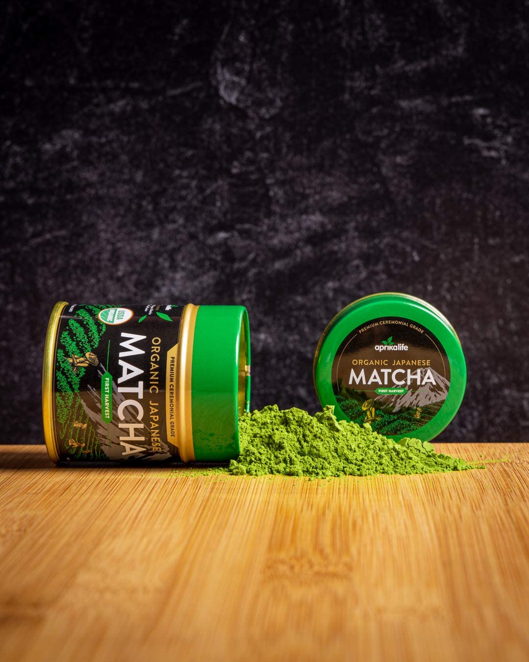 Black Matcha Tea Gift Set by Aprika Life