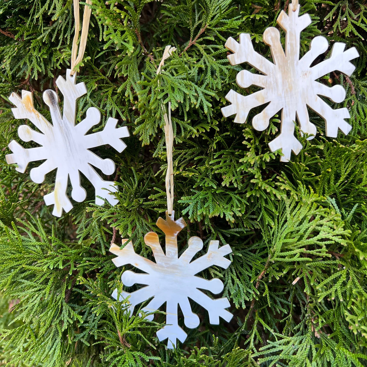 Horn Snowflake Ornament