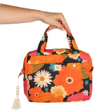 Toiletry & Makeup Bag Set "Picnic with Flowers" - Sumiye Co