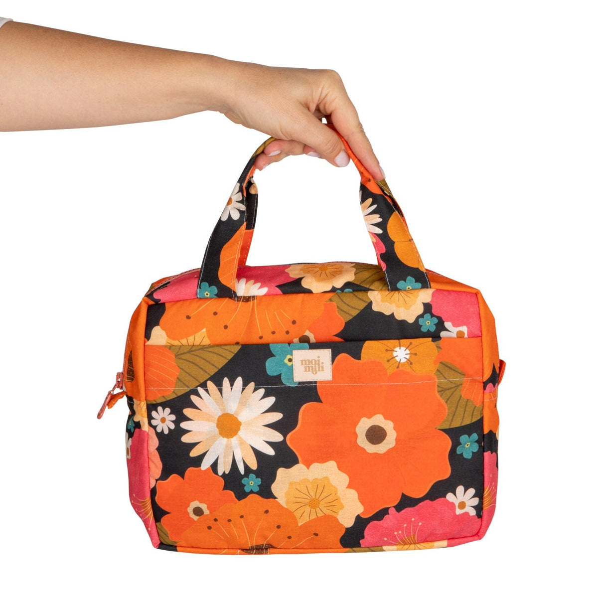 Toiletry & Makeup Bag Set "Picnic with Flowers" - Sumiye Co