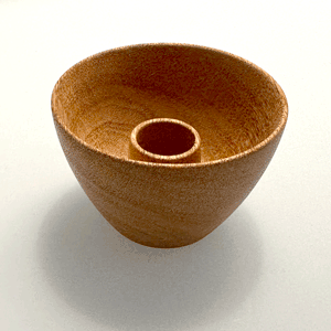 Mini Bowl Candle Holder - Mahogany - Set of 2