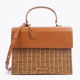 The Large Luncher - Brown Wicker | Designer Lunch Bags & Totes