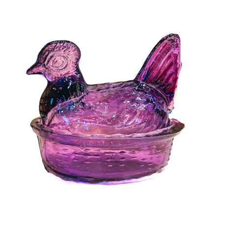 Glass Nesting Hen Spice Holder | Hand Blown Recycled Glass | 12ct