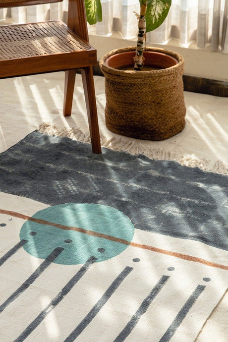 Midnight Moon Rug | Artisanal Decor - Sumiye Co