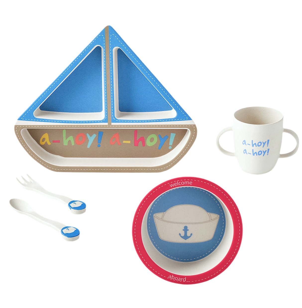 Sailboat Shaped Dinner Set