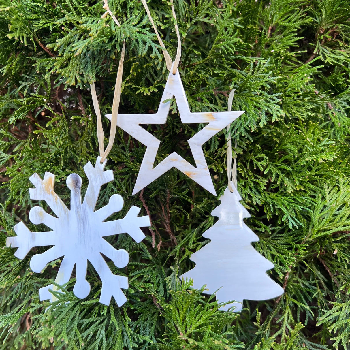 Horn Snowflake Ornament