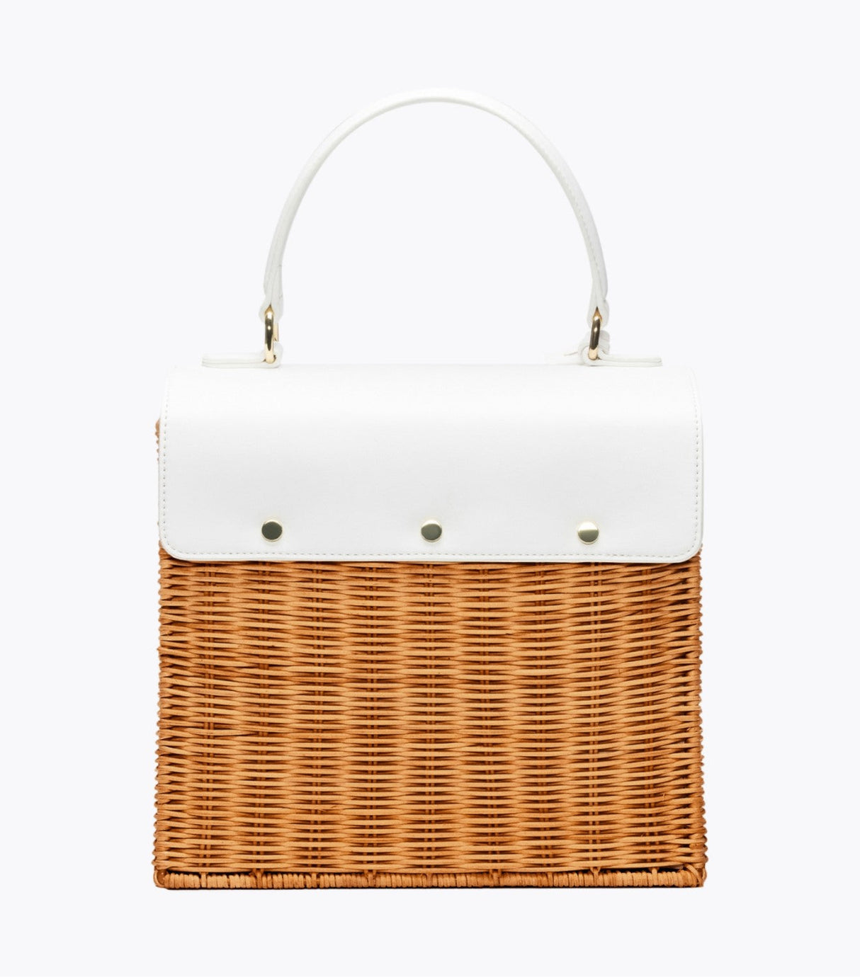 The Luncher - White Wicker | Designer Lunch Bags & Totes