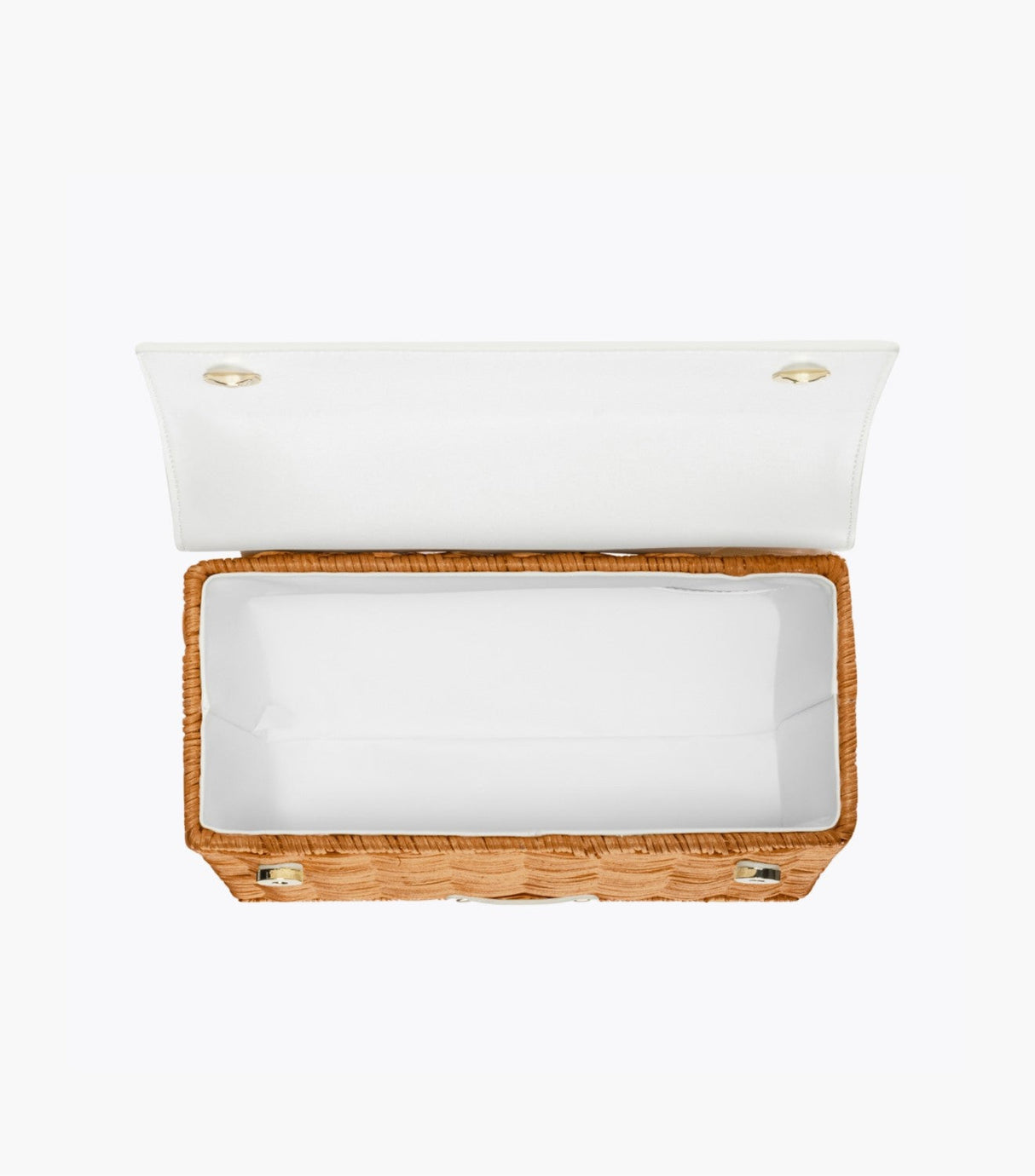 The Luncher - White Wicker | Designer Lunch Bags & Totes