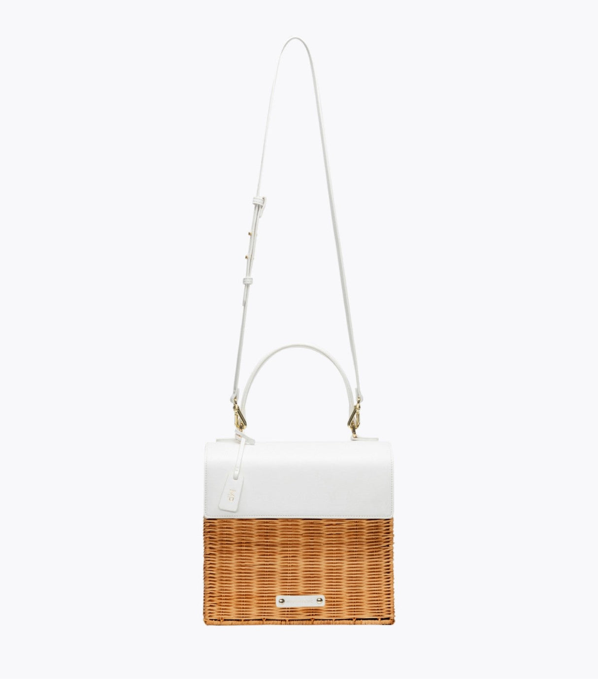 The Luncher - White Wicker | Designer Lunch Bags & Totes