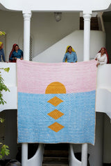 On The Beach Quilt (Reversible) | Artisanal Handmade Bedding Sets