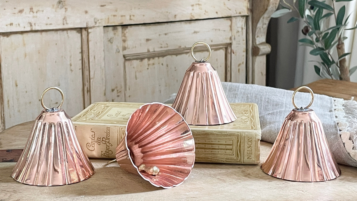 Copper Bell Ornaments (Set of 4)