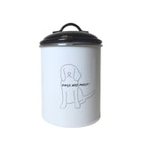 Black & White Pet Food & Treat Storage Canisters (Set of 3)-2