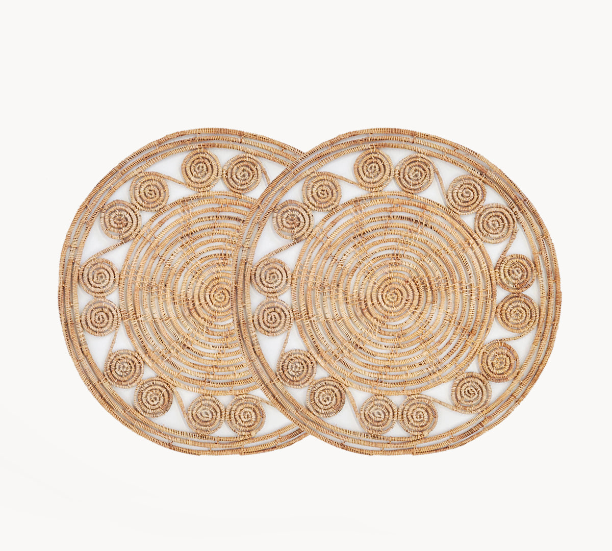 Bayu Woven Palm Fiber Placemat - Natural (Set of 2)