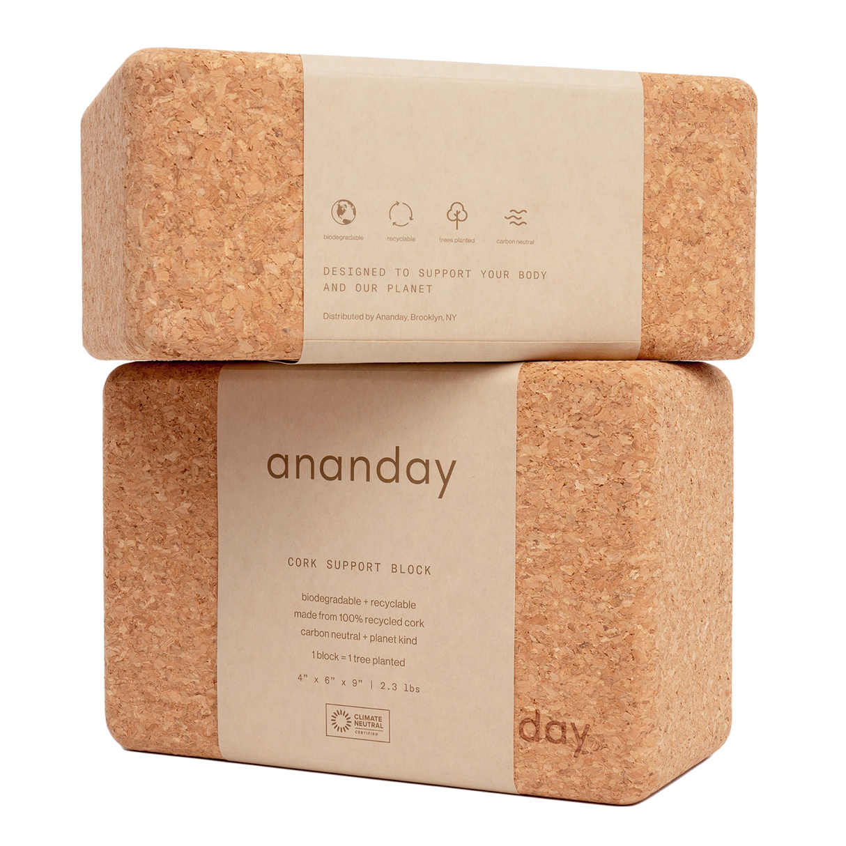 Cork Yoga Block Set