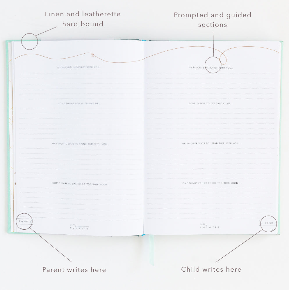 Parent + Child Connection Journal: Spark Creativity, Start Conversations (Blush Pink)