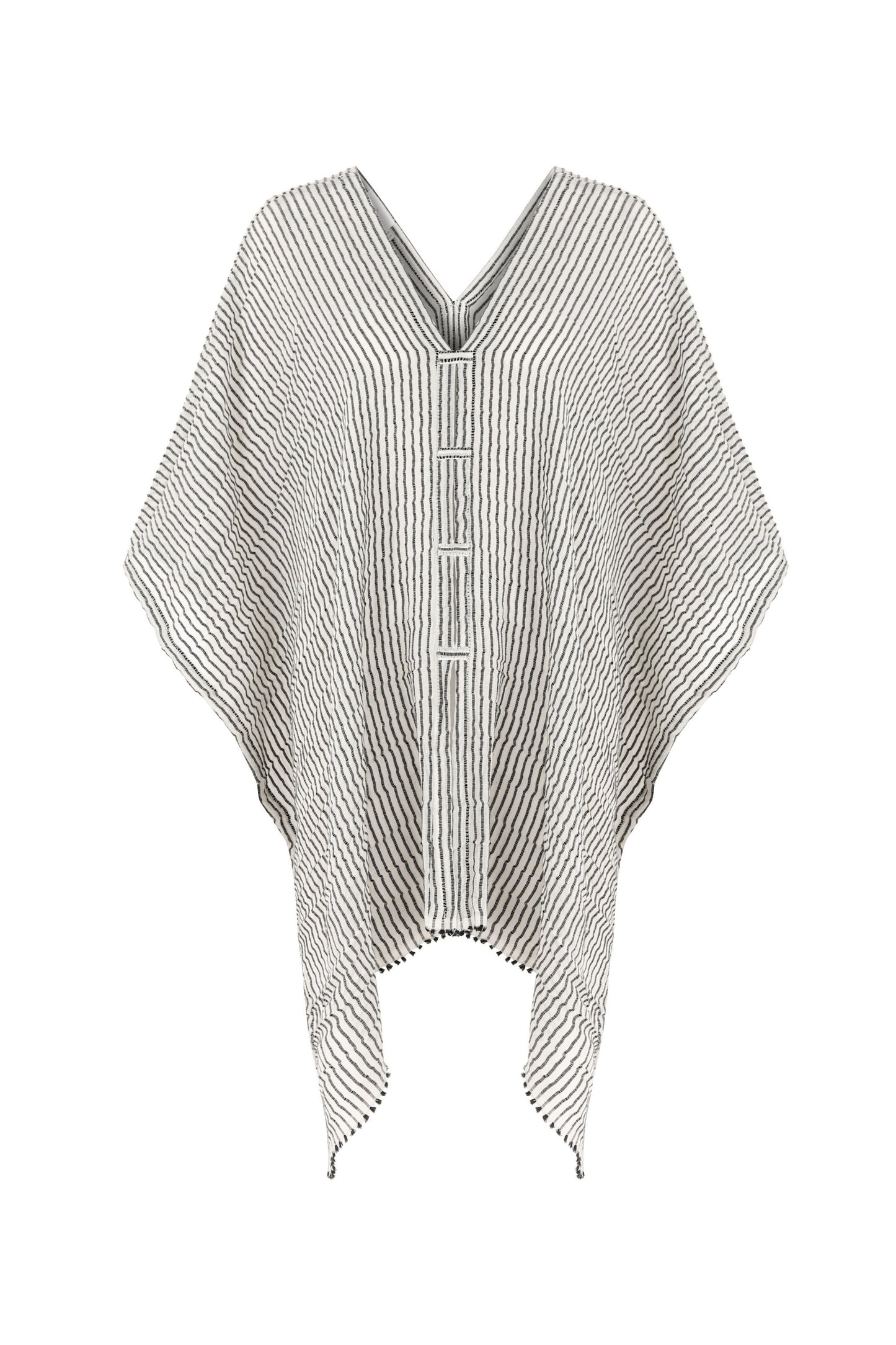 Ava Kimono - Black Stripes by The Handloom