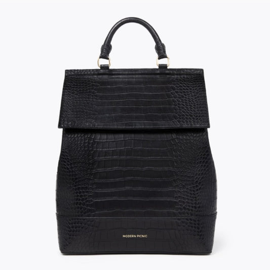 THE BACKPACK - BLACK CROC by Modern Picnic