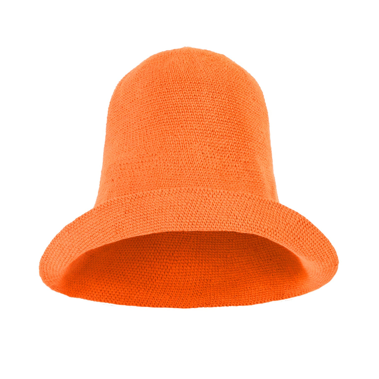 Crochet Sun Hat In Tangerine Orange - Sumiye Co