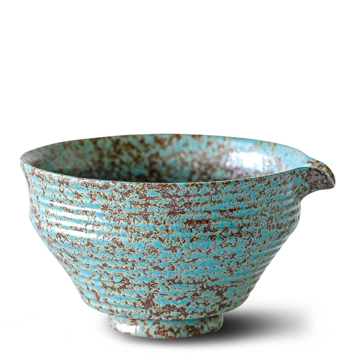 Blue Matcha Bowl with Spout | Tea Ceremony - Sumiye Co