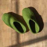 Forest Green | Mens Organic Merino Wool Slippers - Sumiye Co