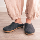 Stone Gray | Luxury Organic Merino Wool Slippers - Sumiye Co