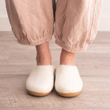 Snow White | Luxury Organic Merino Wool Slippers - Sumiye Co